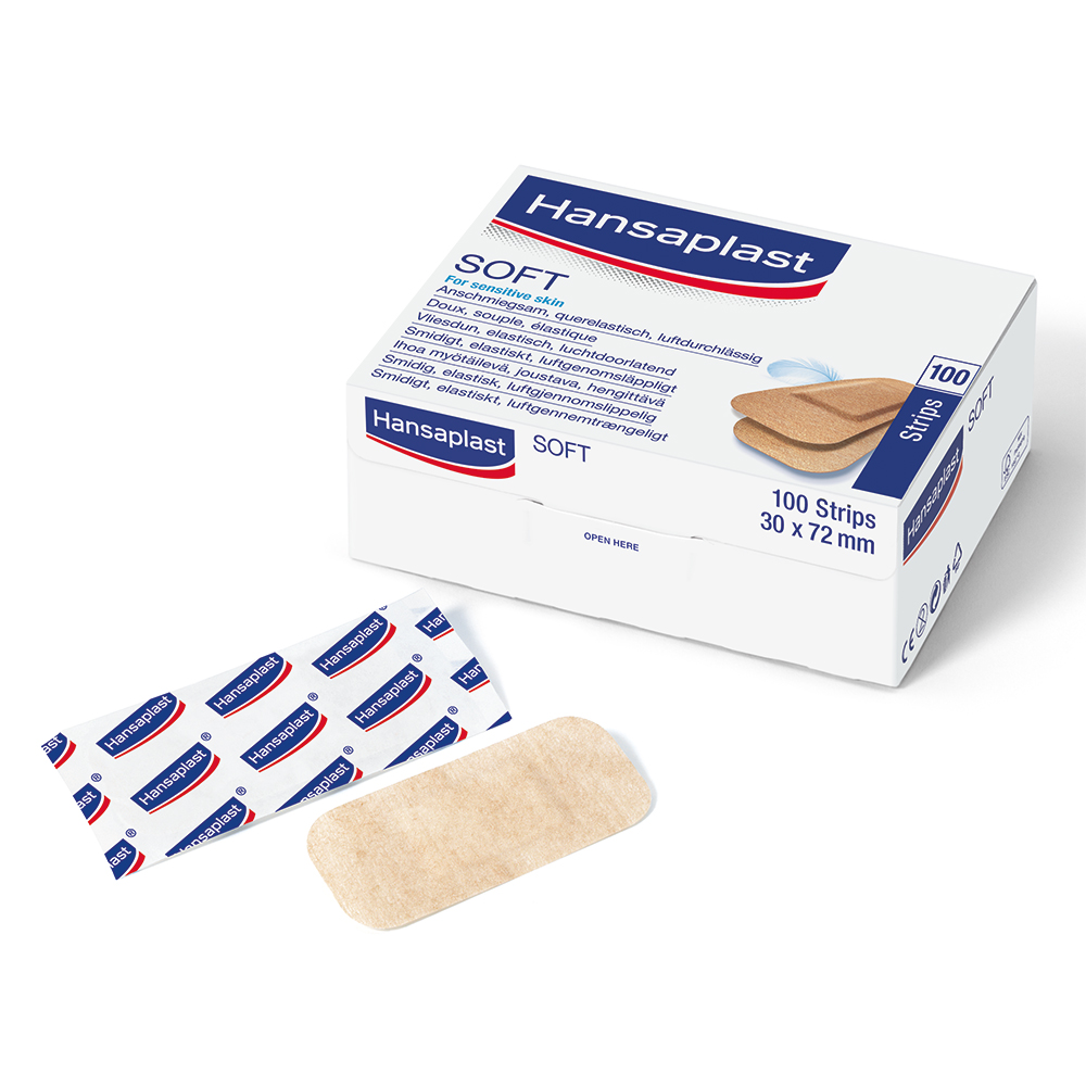 Hansaplast® SOFT Strips 3,0 cm x 7,2 cm