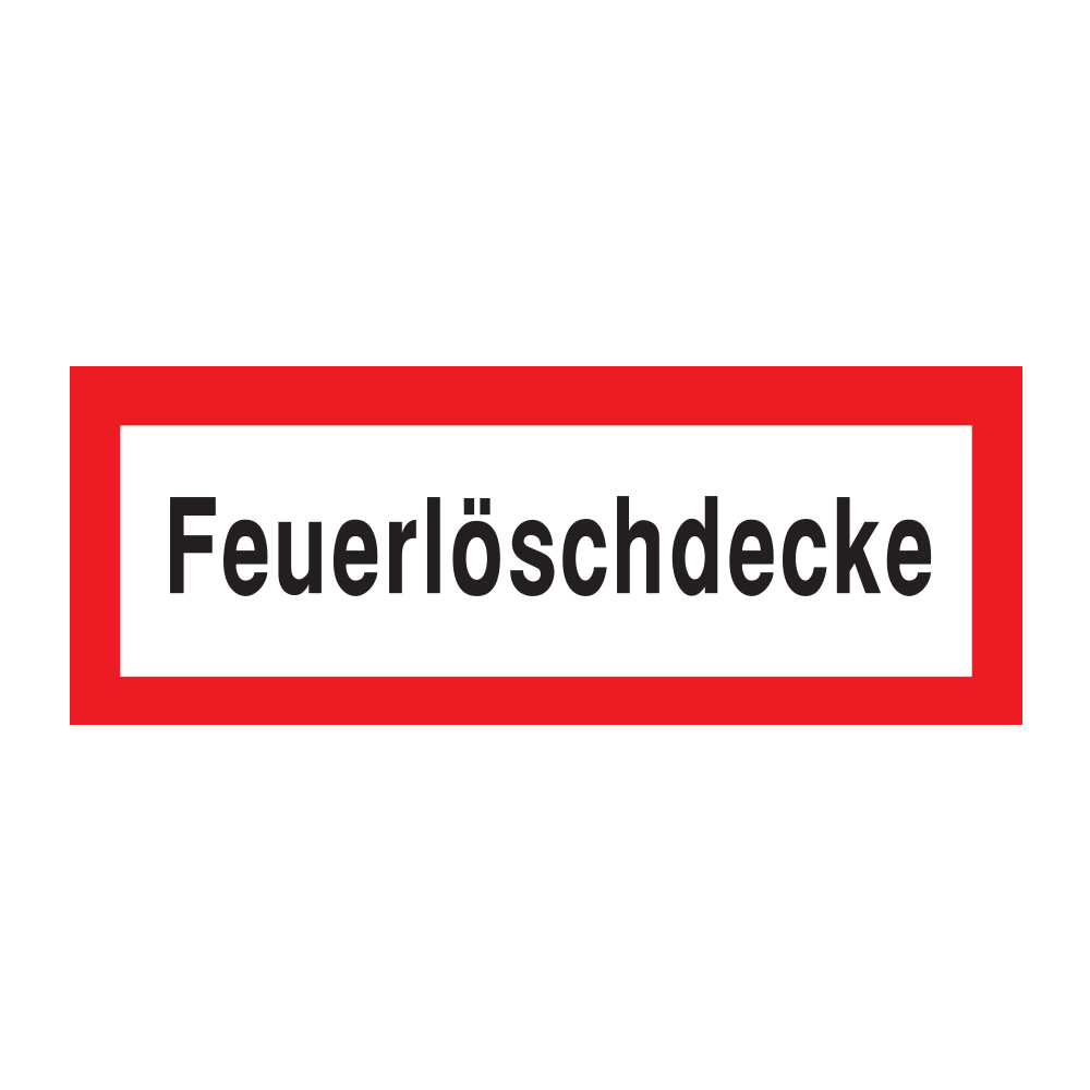 F Schild "Feuerlöschdecke" 297 x 105 mm