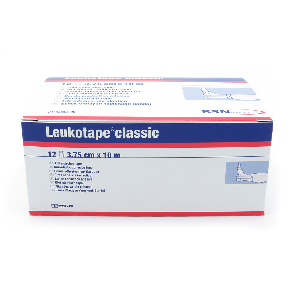 Leukotape® classic 10 m x 3,75 cm, 12 Rollen, weiß