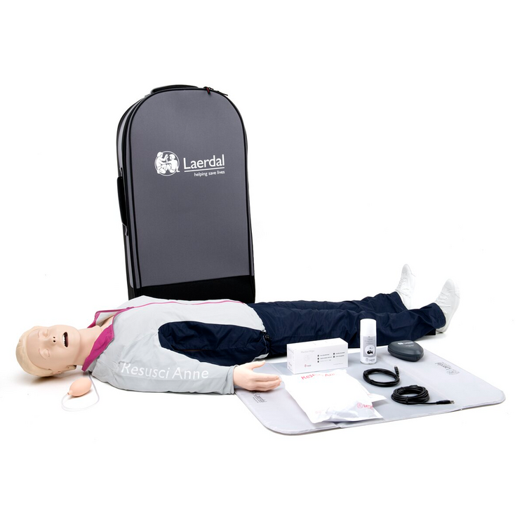 Resusci Anne QCPR AW Ganzkörper in Trolley Koffer Airwaykopf 