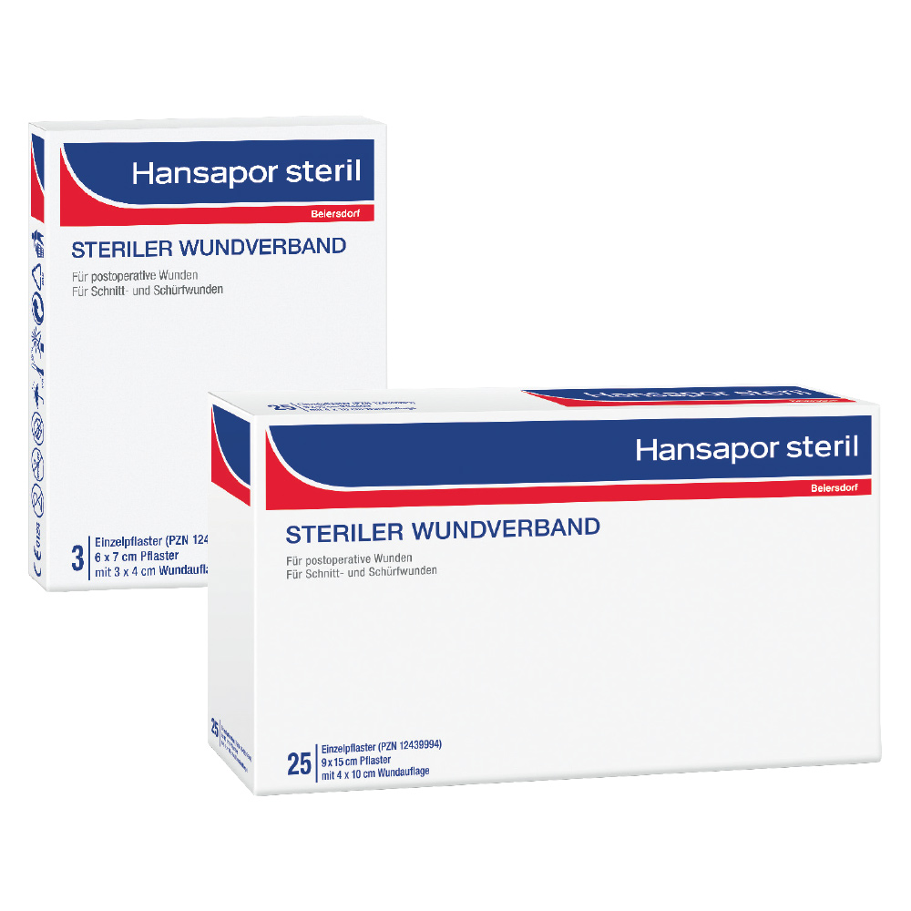 Hansapor® steril 9 x 15 cm 25St.
