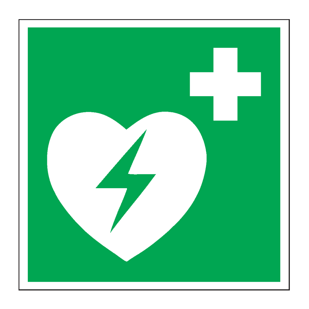 Schild "Defibrillator" KNS 200 x 200 mm