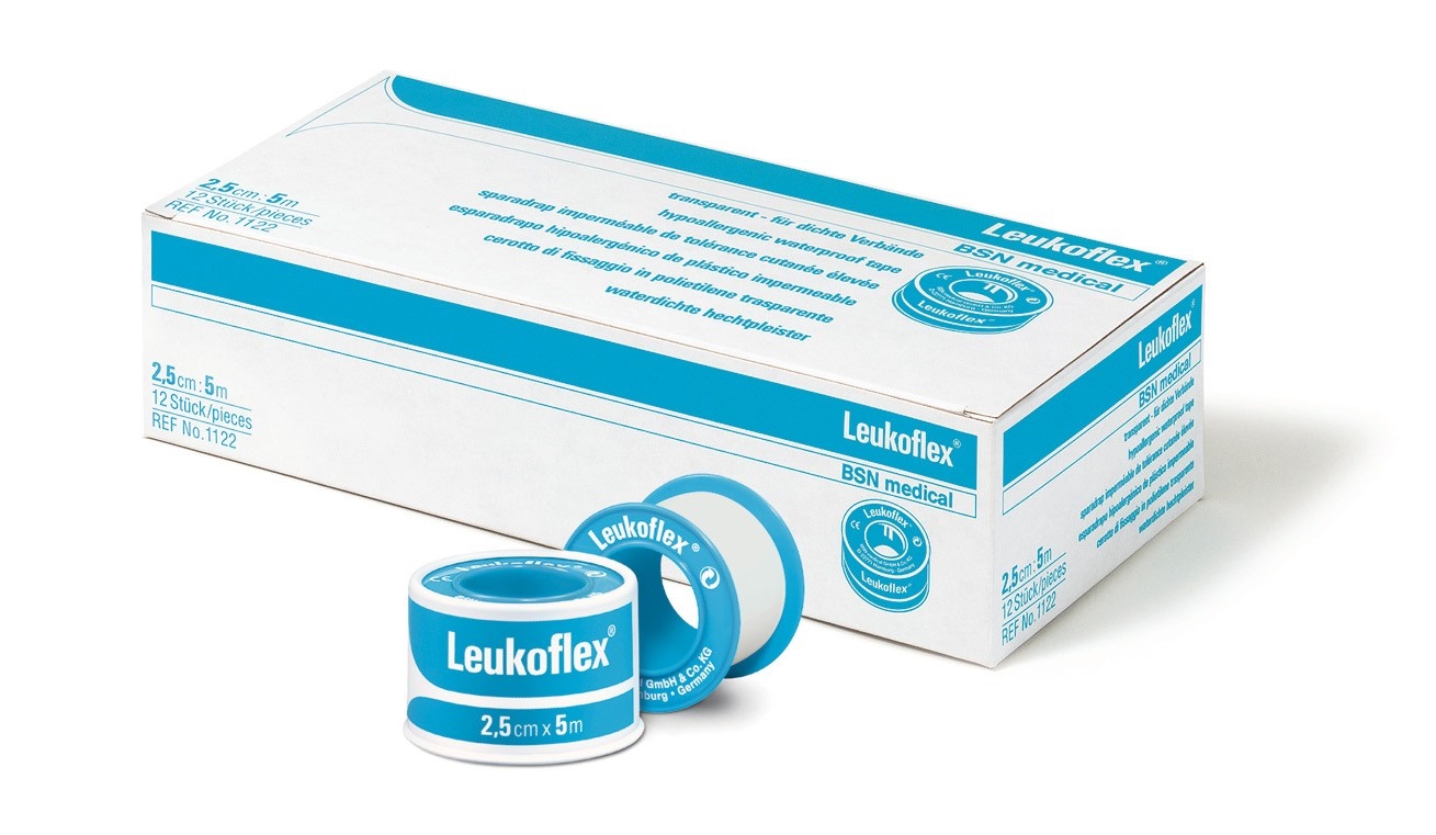 Leukoflex® 5 m x 2,50 cm, mit Schutzring