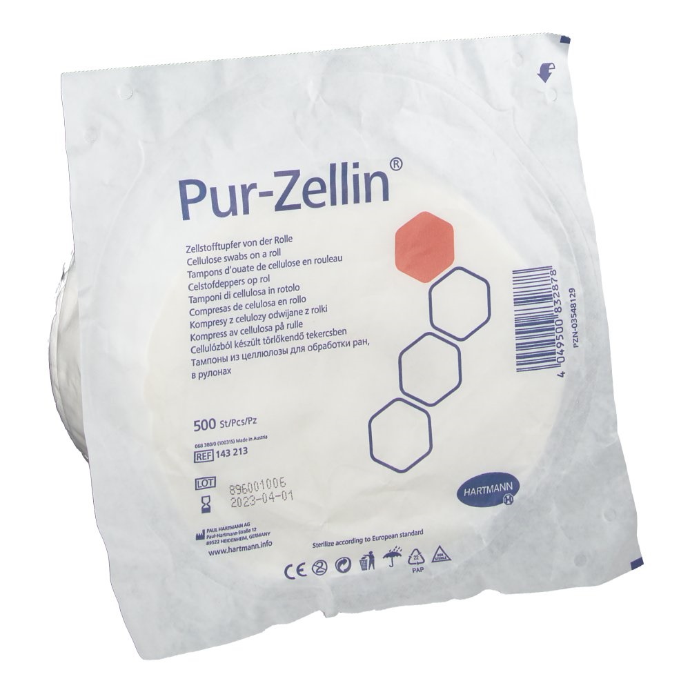 Pur-Zellin®, 4 x 5 cm, unsteril, 500 Stk.