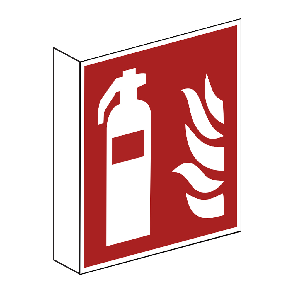 KNS Schild Fahnenschild "Feuerl?scher" 15 x15 cm