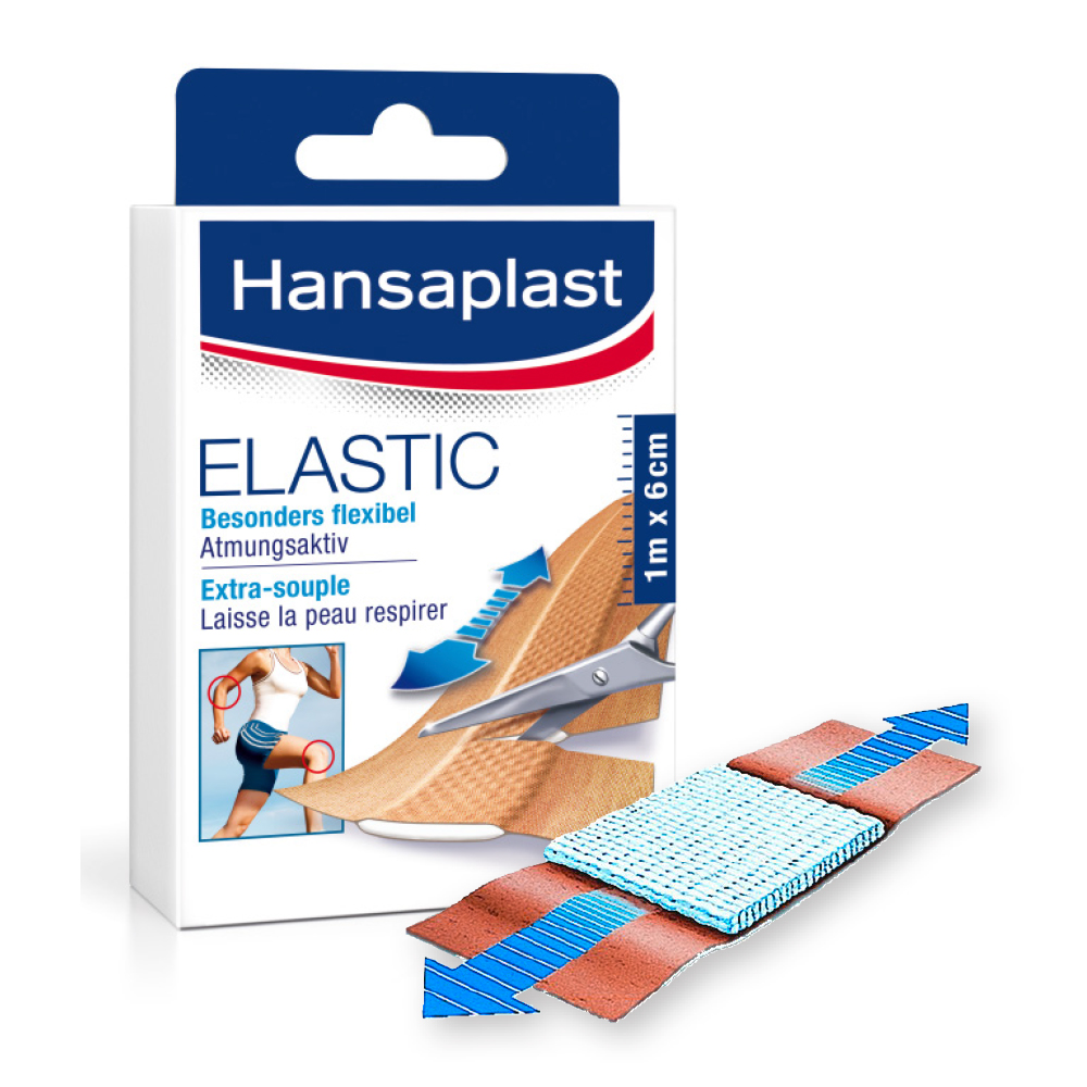 Hansaplast® ELASTIC 1 m x 6 cm