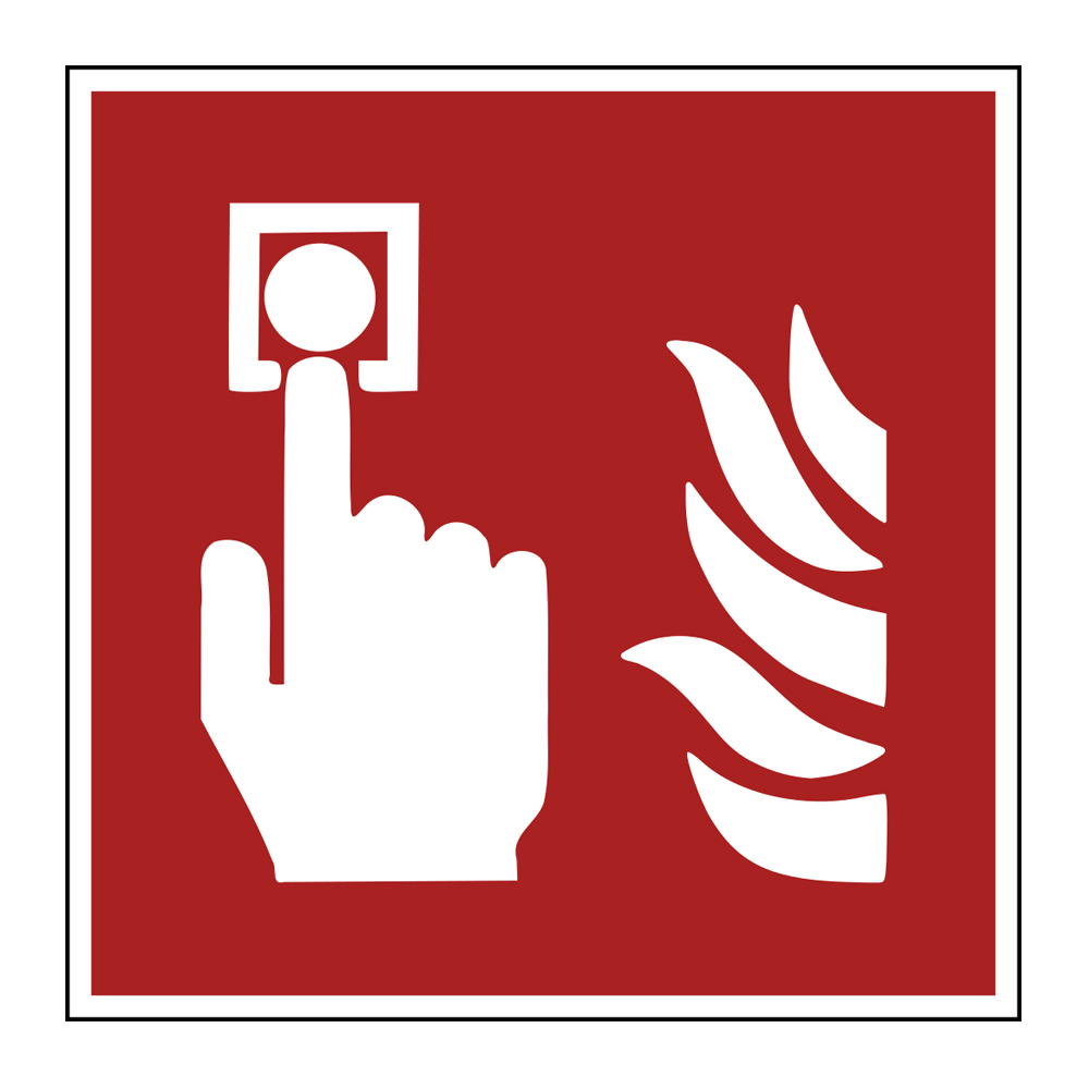 Schild KNS "Brandmelder manuell" 200 x 200 mm