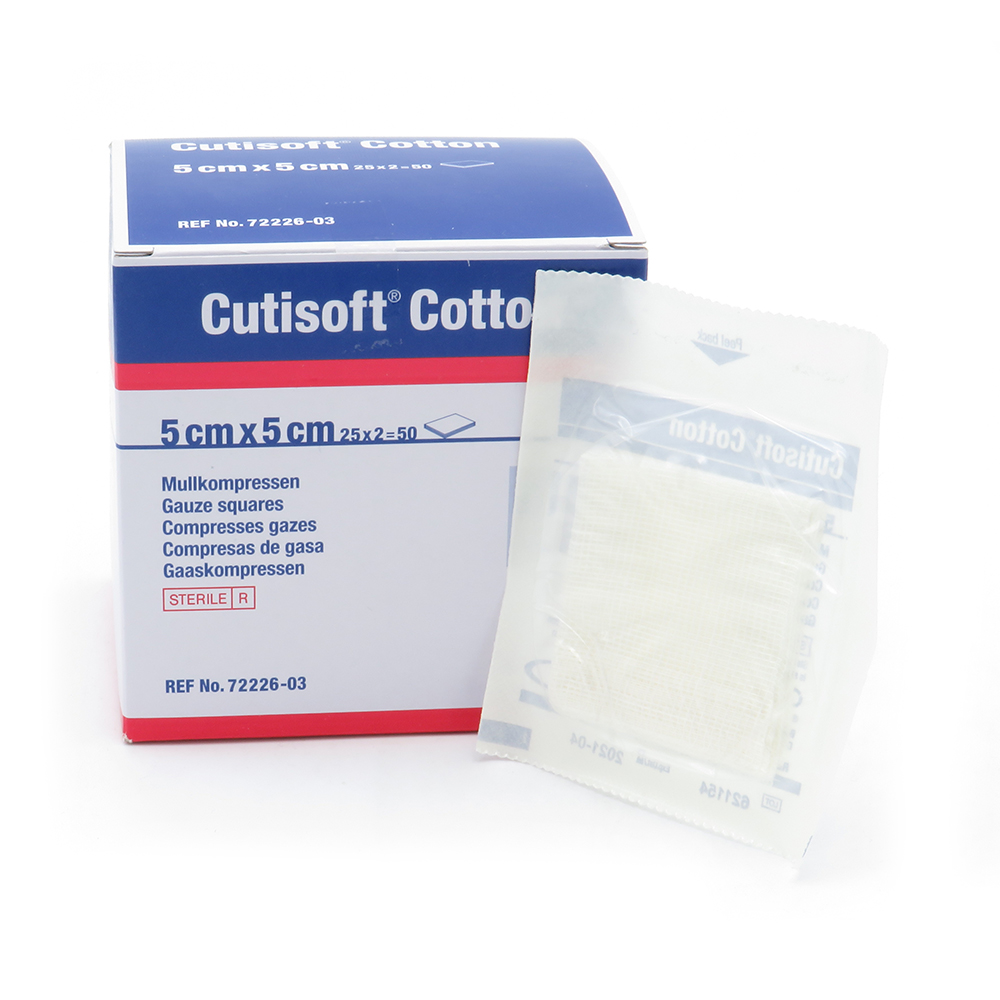 Cutisoft® Cotton 5 x 5 cm, steril