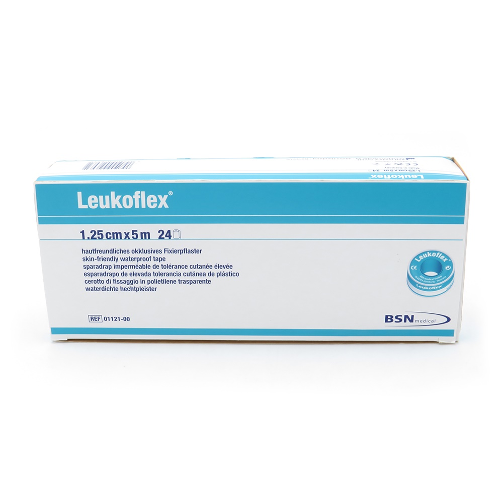 Leukoflex® 5 m x 1,25 cm, mit Schutzring